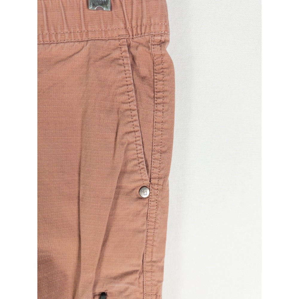 Vuori Mens M Ripstop Climber Pants Pink Salmon Organic Cotton Zip Pocket - Picture 2 of 8